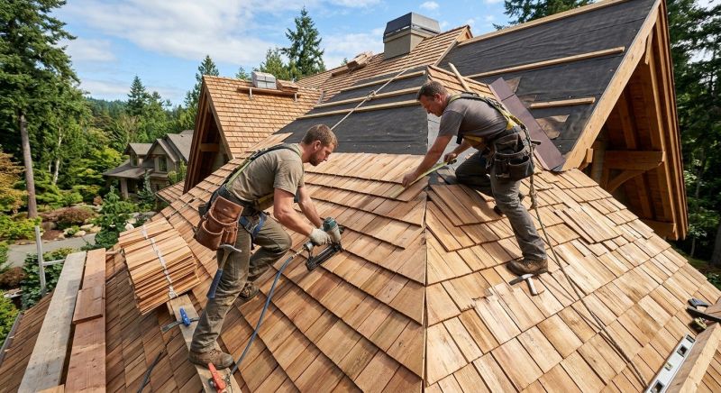 Cedar Roof Installation